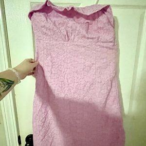 Lily Pulitzer Brynne strapless lavender eyelet dress